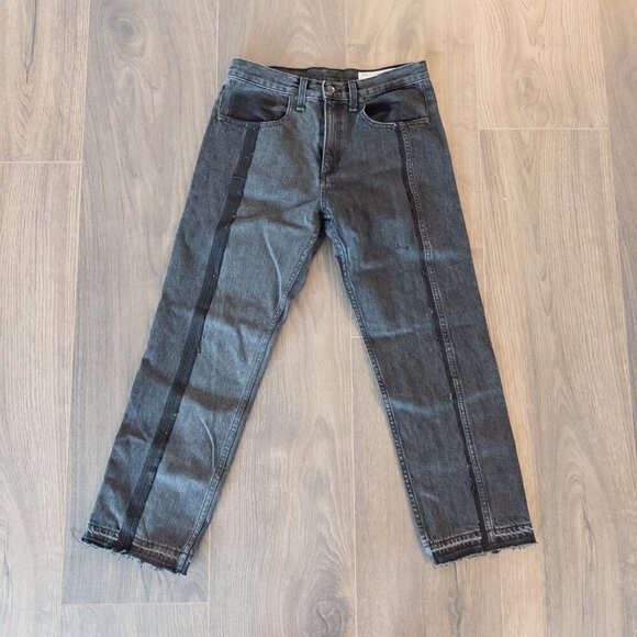 NEW Rag & Bone Two Tone Distressed Straight Leg Jean Limited Collection $495 - Picture 4 of 12
